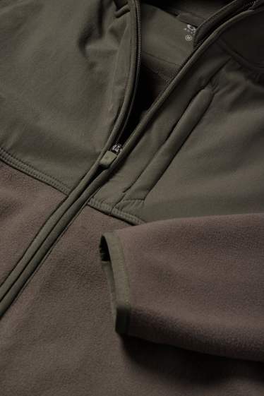Bărbați - Jachetă de fleece - verde închis