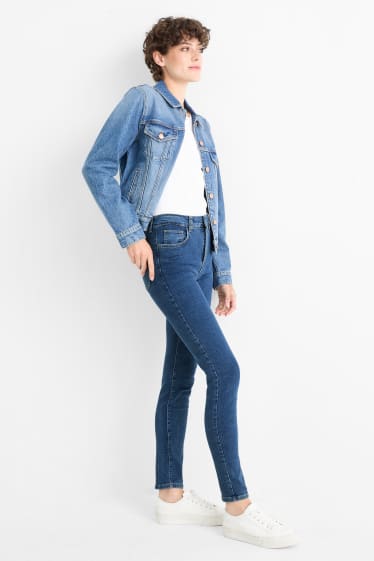 Femei - Multipack 2 perechi - jegging jeans - talie înaltă - albastru / negru