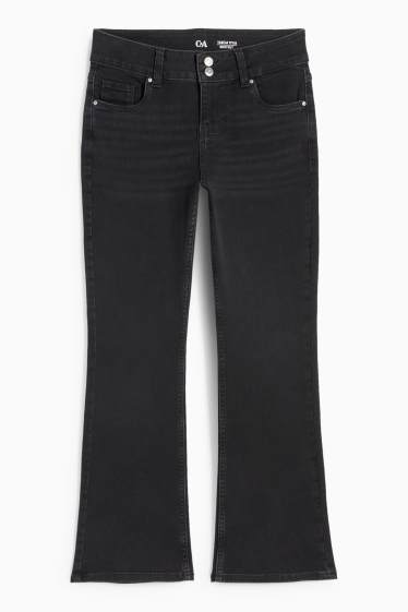 Copii - Fete - Bootcut jeans - LYCRA® - denim-gri închis