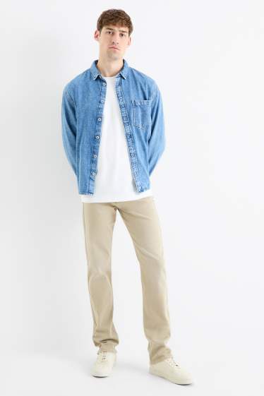 Bărbați - Straight jeans - verde deschis