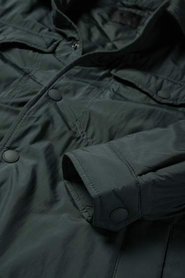 Herren - Jacke - gefüttert - dunkelgrün