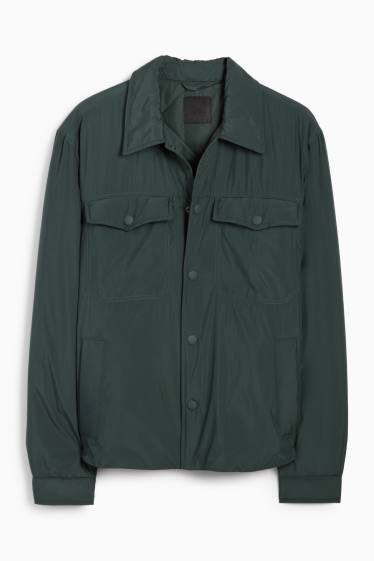 Herren - Jacke - gefüttert - dunkelgrün