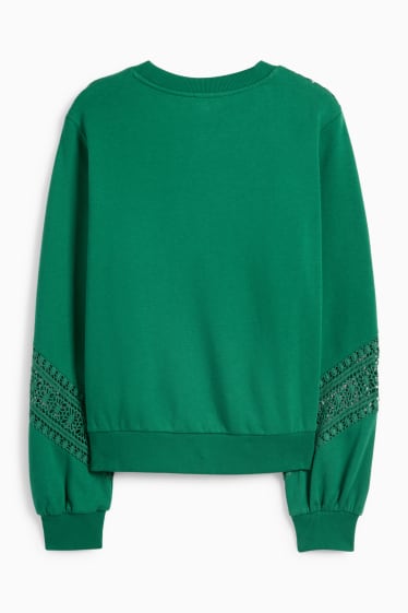 Femei - Bluză de molton - verde