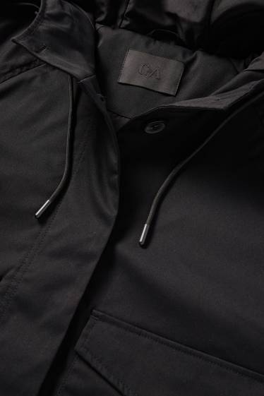 Femei - Trenci crop - negru