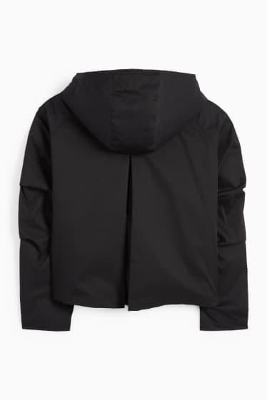 Femei - Trenci crop - negru