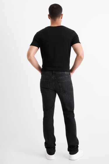 Bărbați - Straight jeans - LYCRA® - denim-gri închis