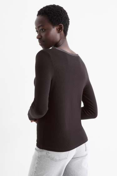 Dámské - Pletený kardigan - černá