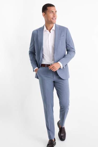 Bărbați - Pantaloni modulari - slim fit - Flex - albastru