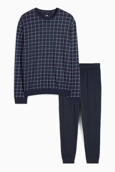 Hommes - Pyjama - bleu foncé