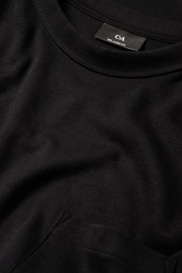 Bărbați - Tricou cu mânecă lungă - negru