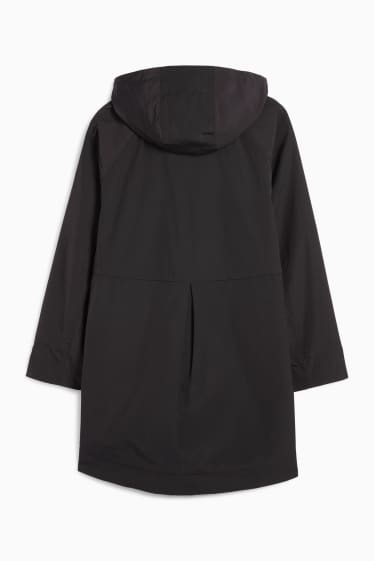 Femei - Parka cu glugă - negru