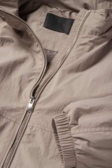 Women - Jacket with hood - water-repellent - gray