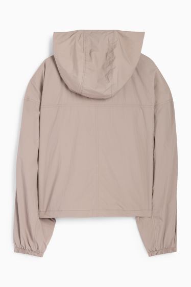 Women - Jacket with hood - water-repellent - gray