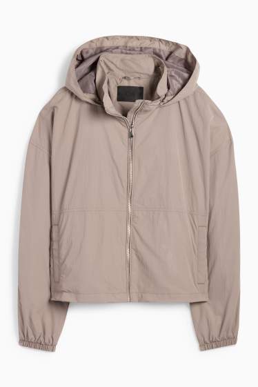 Women - Jacket with hood - water-repellent - gray