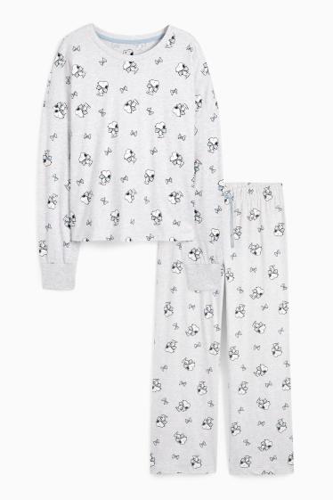 Femei - Pijama - Peanuts - gri deschis melanj