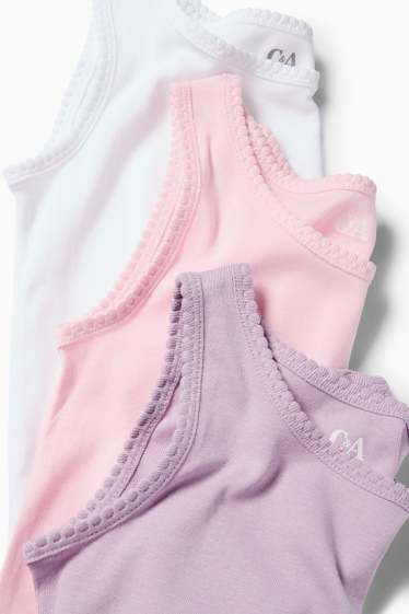 Children Girls - Multipack of 3 - vest - violet
