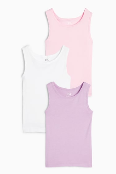 Children Girls - Multipack of 3 - vest - violet