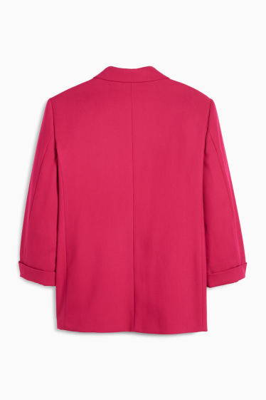 Femei - Blazer lung - regular fit - roz închis