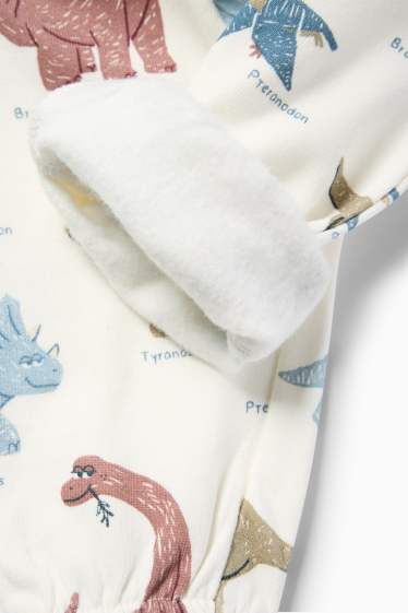 Bebeluși - băieți - Multipack 3 perechi - dinozauri - pantaloni de trening bebeluși - albastru / bej