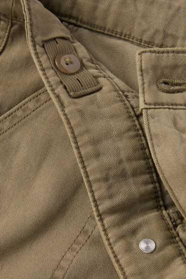 Copii - Fete - Pantaloni cargo - kaki