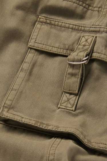 Copii - Fete - Pantaloni cargo - kaki