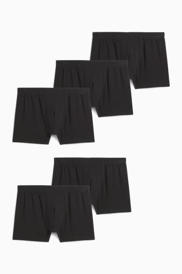 Men - Multipack of 5 - trunks - black
