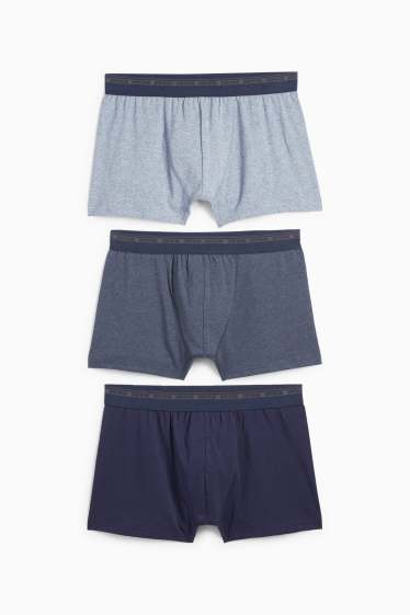 Men - Multipack of 3 - trunks - dark blue