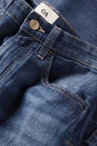 Femei - Barrel jeans - talie înaltă - denim-albastru