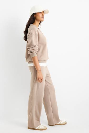 Femei - Pantaloni de trening - bej