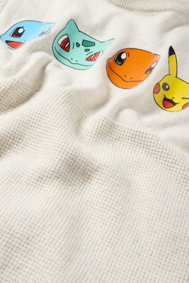 Copii - Băieți - Pokémon - pulover - bej deschis