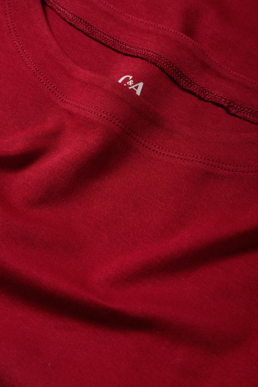 Dames - Longsleeve - regular fit - donkerrood