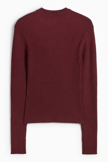Femei - Pulover - reiat - bordo