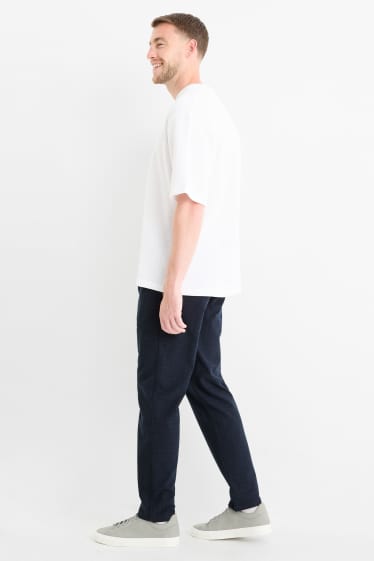 Bărbați - Chino - tapered fit - albastru închis