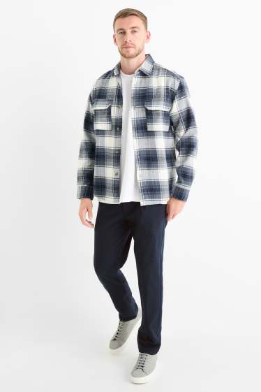 Bărbați - Chino - tapered fit - albastru închis