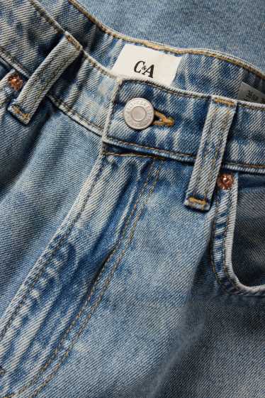 Femei - Barrel jeans - talie înaltă - denim-albastru deschis