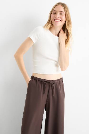 Femei - Tricou - slim fit - alb