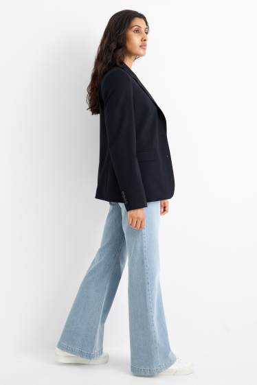 Femei - Loose flared jeans - talie medie - denim-albastru deschis