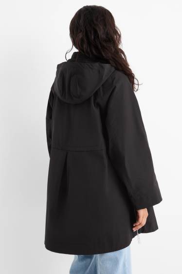 Femei - Parka cu glugă - negru