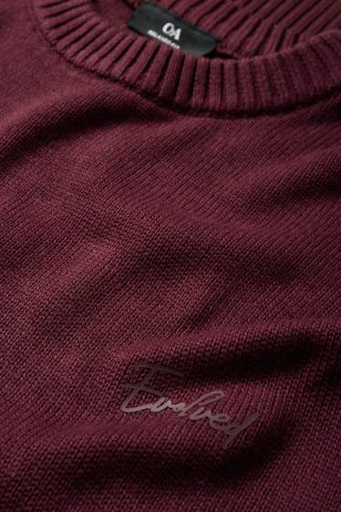 Heren - Trui - bordeaux