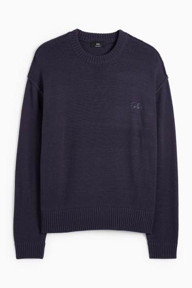 Heren - Trui - donkerblauw
