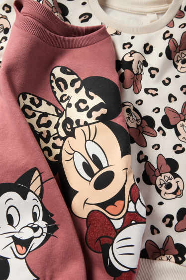 Copii - Fete - Multipack 2 buc. - Minnie Mouse - bluză de molton - roz închis