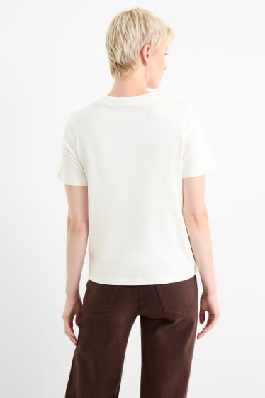 Femei - Tricou - slim fit - alb