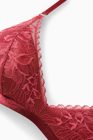 Femei - Bralette - vătuit - vișiniu