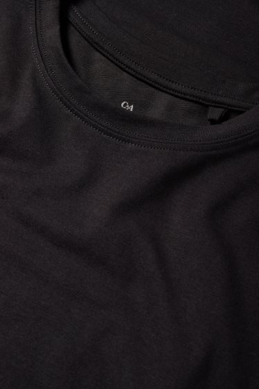 Femei - Tricou cu mânecă lungă - slim fit - negru