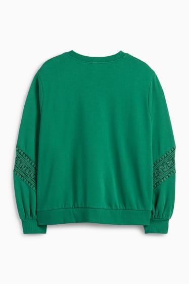 Femei - Bluză de molton - verde