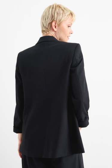 Femei - Blazer lung - regular fit - negru