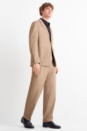 Bărbați - Pantaloni modulari - regular fit - maro deschis