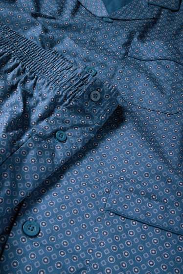 Men - Pyjamas - patterned - dark blue