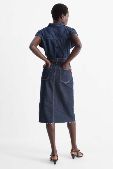 Femei - Fustă de blugi - denim-albastru închis