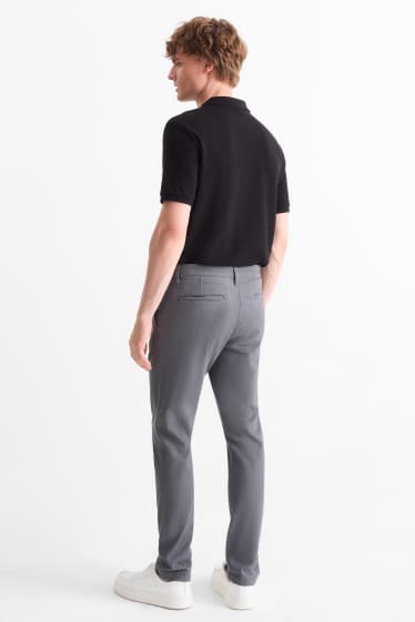 Bărbați - Chino - slim fit - gri închis